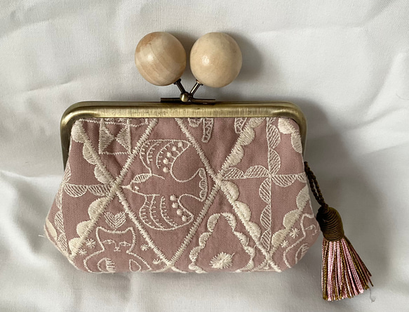 ミナペルホネン シンフォニー 木玉親子がま口ミニ財布 その他