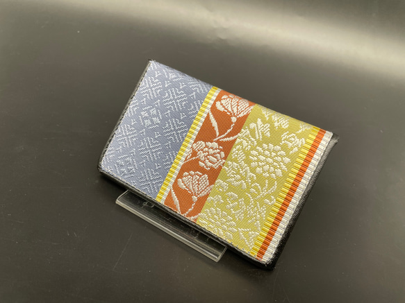 銀色 袋帯 絹100 5k238 袋帯 絹 西陣織 本袋 手織錦 Ag純銀箔100%