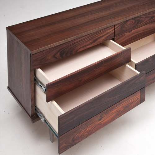 プッシュオープンキャビネット【ローズウッド材】[オイル仕上