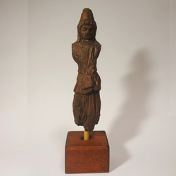 木彫刻 アート 『 古仏 』観音菩薩　仏像彫刻　 1枚目の画像