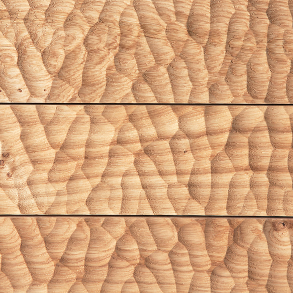 プッシュオープンキャビネット【オーク材】[スプーンカット・オイル仕上・ドロワー・チェスト・引き出し・サイドボード] 2cm 前板 大型便 開梱設置組立込み 木目