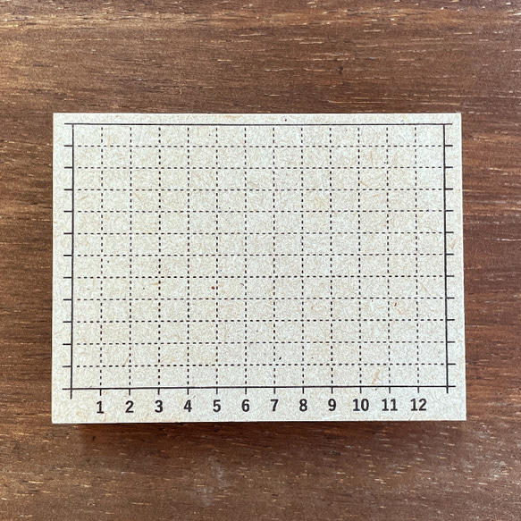 手帳スタンプ 年間グラフ（b-239）はんこ ハンコ 1枚目の画像