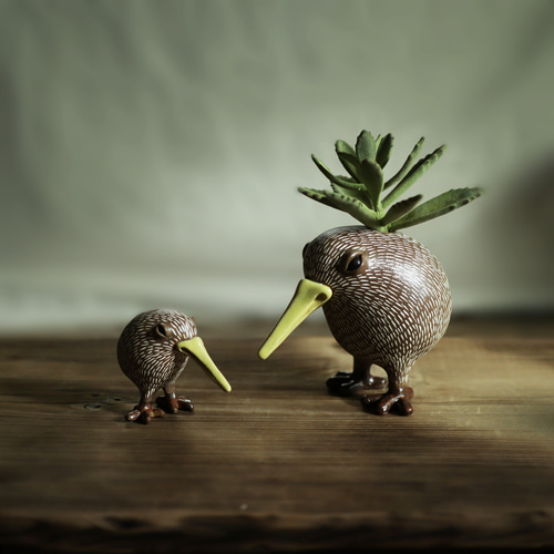 鳥の形の一輪挿し オブジェ