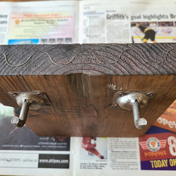 ②アップサイクルKey Hook 鍵掛けスタンド　カラー/シャビ―ホワイト　 8枚目の画像