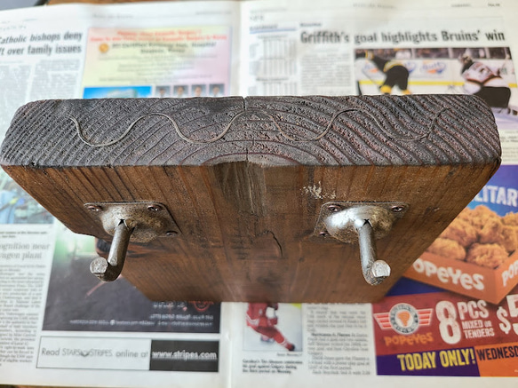 ②アップサイクルKey Hook 鍵掛けスタンド　カラー/シャビ―ホワイト　 8枚目の画像