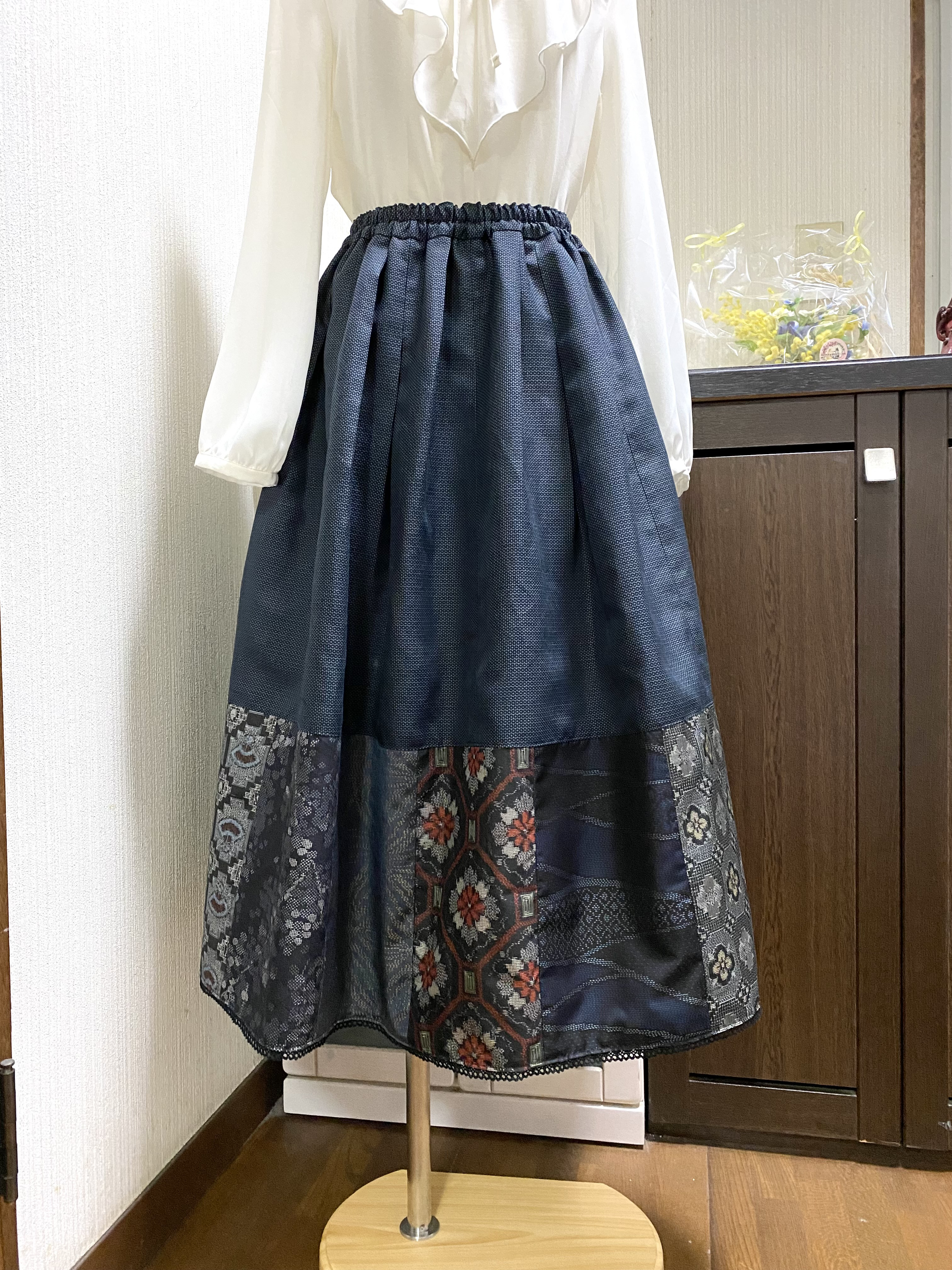 230★大島紬アンサンブル6組・合計12枚まとめ売り★リメイク作務衣スカートなど 230☆大島紬アンサンブル6組・合計12枚まとめ売り☆リメイク作務衣