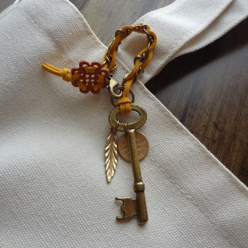 antique～ 鍵モチーフ アンティーク風バッグチャーム その他