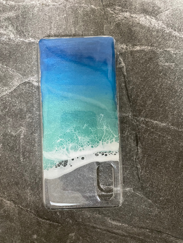 携帯ケース　オーダー　レジンアート　海　スマホケース 11枚目の画像