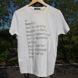 ワンダフルワールドTシャツ　ホワイト　プレゼント　ペア　アウトドア　カワイイ　格好いい　カットソー　オシャレ 2枚目の画像
