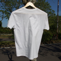 ワンダフルワールドTシャツ　ホワイト　プレゼント　ペア　アウトドア　カワイイ　格好いい　カットソー　オシャレ 4枚目の画像