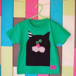 Black CAT Tshirt_size90-110 4枚目の画像