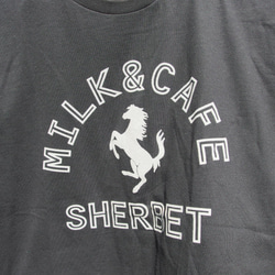 ミルク&カフェTシャツ　ブラック　プレゼント　ペア　アウトドア　カワイイ　格好いい　カットソー　オシャレ 3枚目の画像