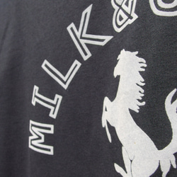 ミルク&カフェTシャツ　ブラック　プレゼント　ペア　アウトドア　カワイイ　格好いい　カットソー　オシャレ 4枚目の画像