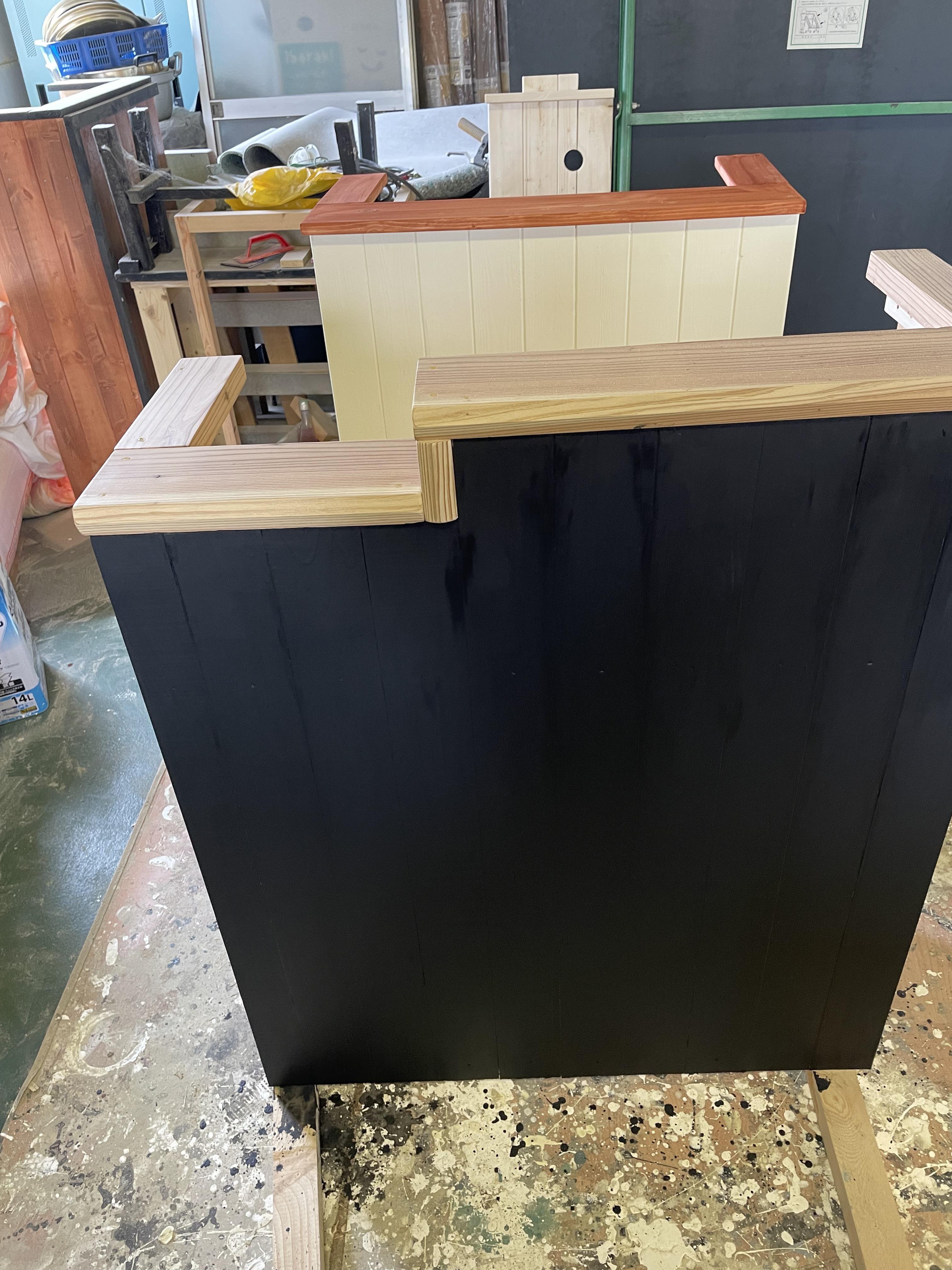 22新作☆ Gaudí ガウディ木目強調 ☆カウンターテーブル キッチン