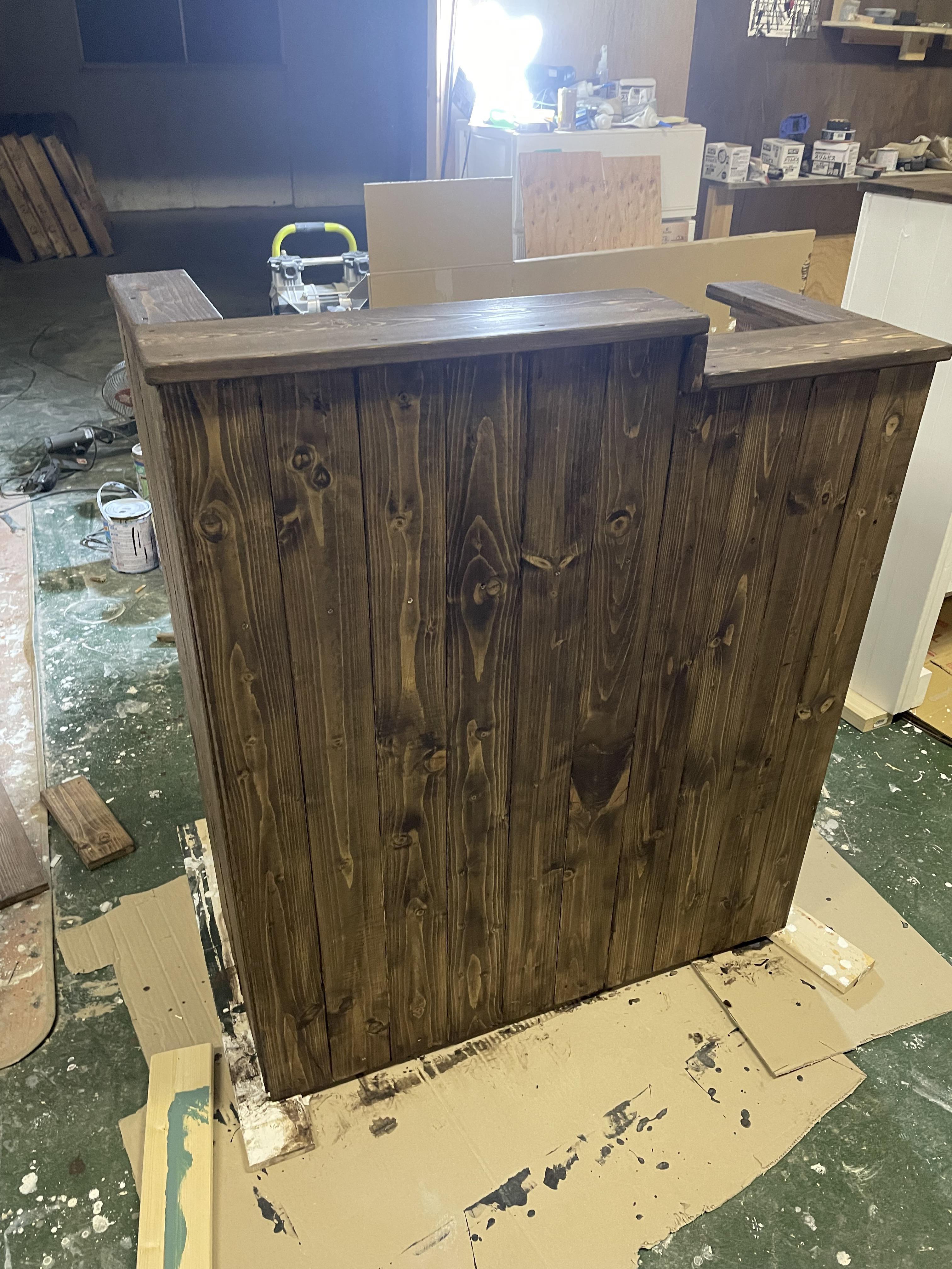 【段差】カウンター　幅90✖︎高さ105✖︎奥行き38センチ