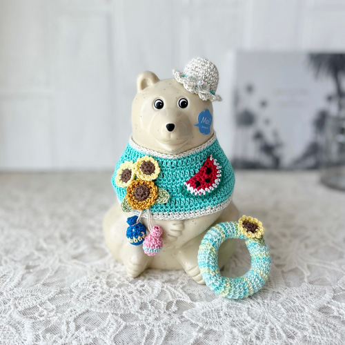 しろくま貯金箱ひまわり2点セット