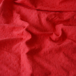 綿100％　遠州織物　「四角いふくれ柄　　赤」 8枚目の画像