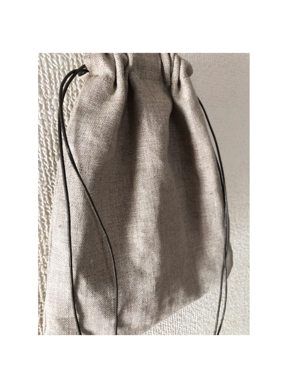 Linen ring bag 5枚目の画像