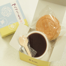 【水ようかん最中6個入】餡の部分が水ようかん！手詰め最中不朽園オリジナルの夏季限定商品お中元・夏ギフトに！ 7枚目の画像
