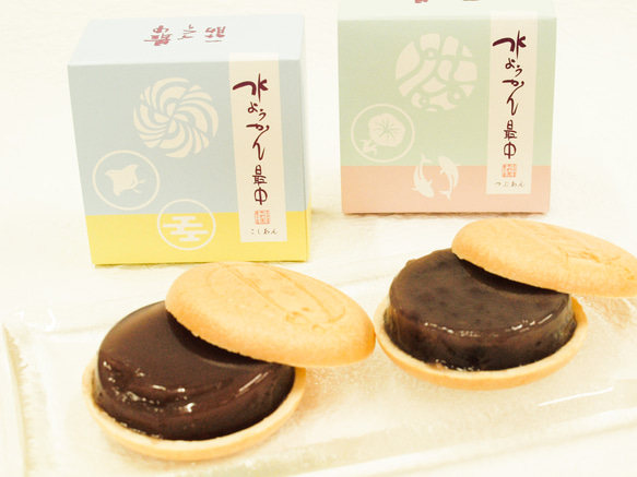 【水ようかん最中6個入】餡の部分が水ようかん！手詰め最中不朽園オリジナルの夏季限定商品お中元・夏ギフトに！ 2枚目の画像