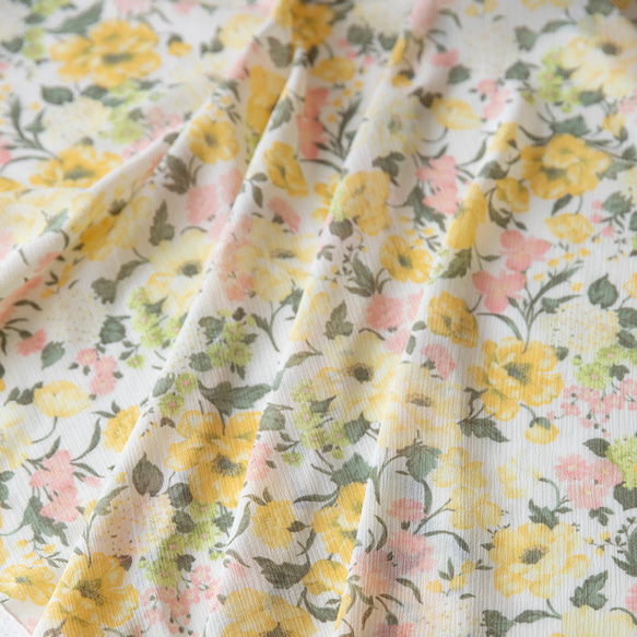 新柄★フェミニンでエレガントなお花柄　バレエサヨリ　後ろロングスカート　日本製　55ｃｍ 10枚目の画像