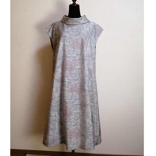 着物リメイク ワンピース 大島紬 ワンピース さらあお 通販