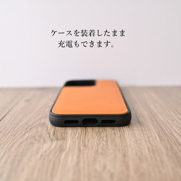 iPhone限定 本革 栃木レザー 6色 リアケース 【 Sジーンズ 】 スマホケース メンズ 父の日 EF01M 6枚目の画像