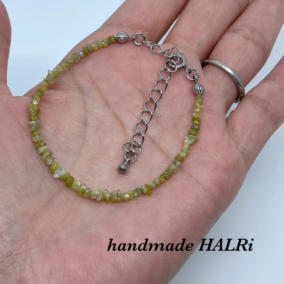 イエローダイヤモンドブレスレット 2 ブレスレット handmade HALRi 