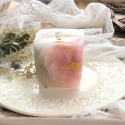 Pink Flower Candle 2枚目の画像