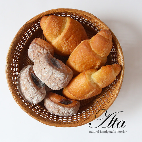 ◇翌日出荷◇ナチュラルな素材感。アタ製透かし編みかご みかんかご