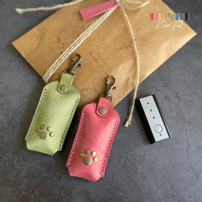 ◆ご自愛福袋2026◆人気◆9色◆ペア◆LIXILリクシル・肉球本革キーケースセット◆ドアキー・リモコンキー