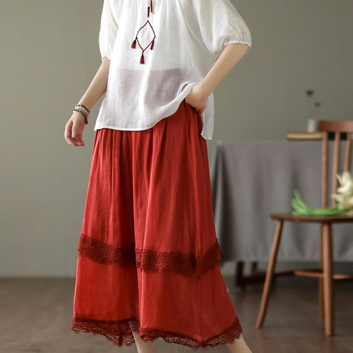 刺繍入り ロングスカート★可愛い 夏コーデ 夏ファッション 上品 夏ロングスカートレディース 刺繍スカート ロング フレア