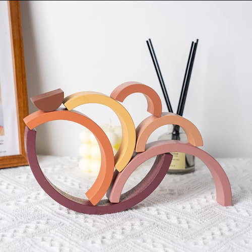 世界で大人気の知育玩具】木製レインボーアーチ おもちゃ・人形 hrhr