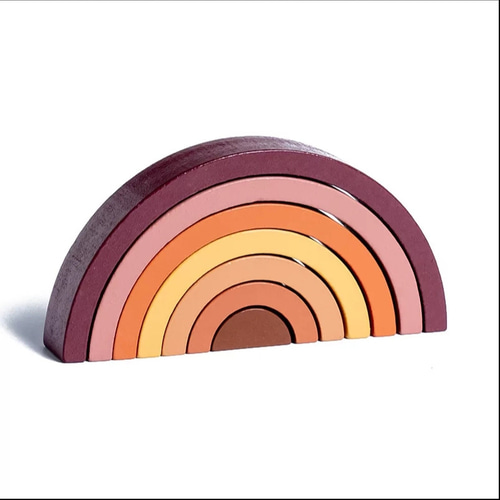 世界で大人気の知育玩具】木製レインボーアーチ おもちゃ・人形 hrhr