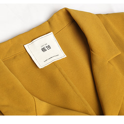 黄 黑 春夏に活躍するシャツワンピース半袖 肌触りの良いシアー素材で仕立てたシャツワンピース 人気のシャツワンピース 12枚目の画像