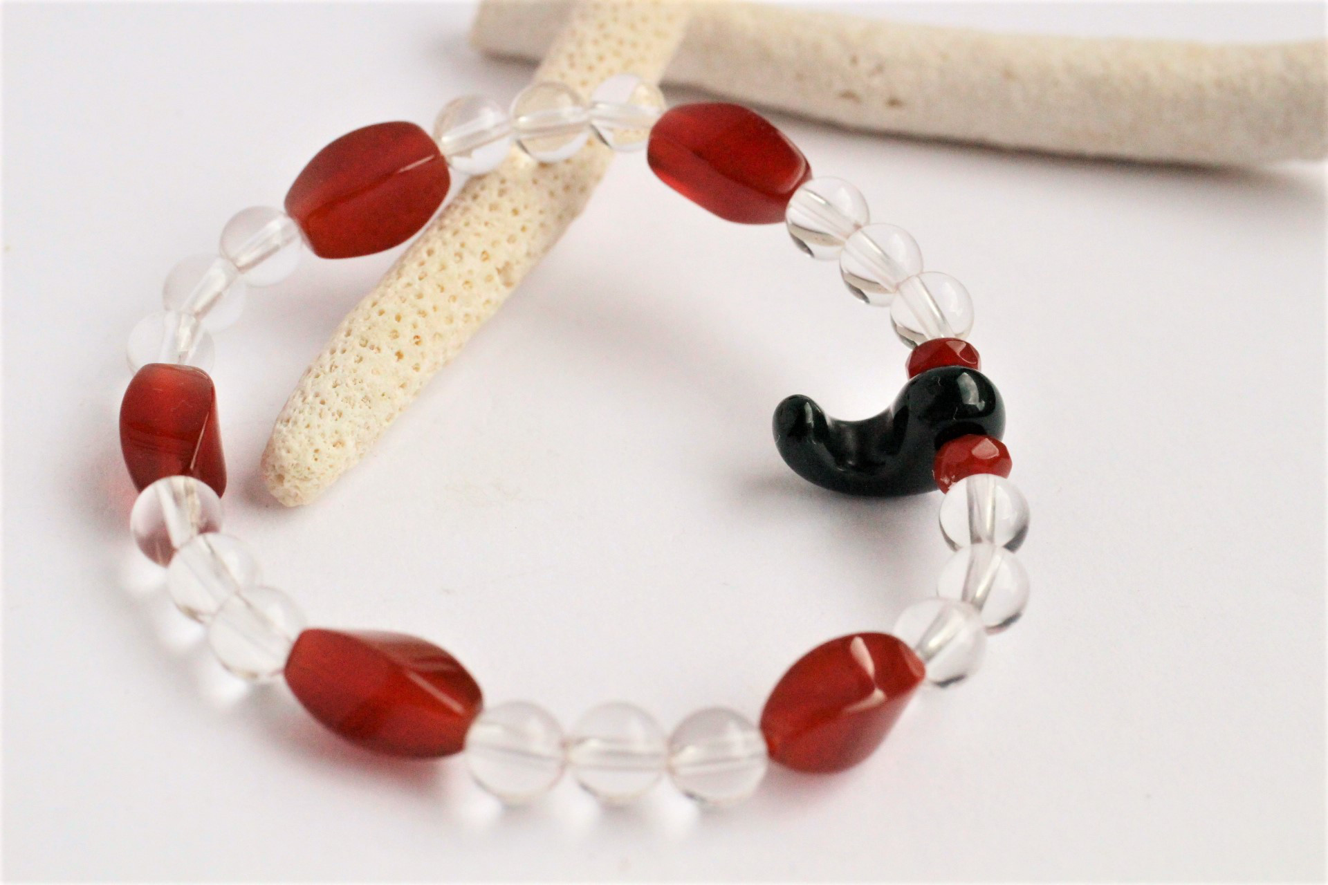 希少1点物 出雲石 勾玉 ブレスレット ブレスレット Rainbow Stone 通販