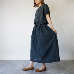 「夏日福袋」一體式獨立套裝/圓點黑/遠州紡織 第3張的照片