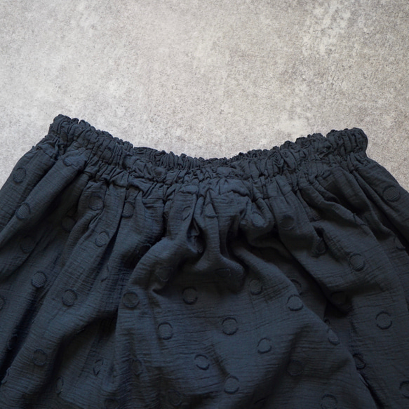 「夏日福袋」一體式獨立套裝/圓點黑/遠州紡織 第6張的照片