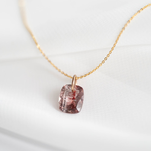 1点もの＊ゲーサイトインクォーツ K14GFネックレス-B ネックレス  