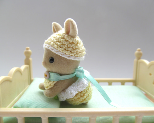 ハンドメイド＊シルバニア＊赤ちゃん＊ハイハイ＊黄色のパンツ