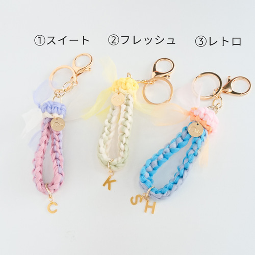 とまみ様ブルガリ 3連キーリング キーホルダー チャーム ロゴ