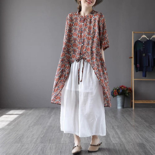 シンプルで何枚も欲しくなる！ラミー 春夏用上品 チュニック