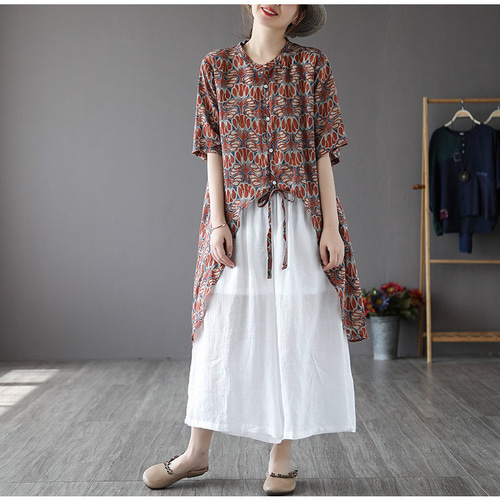 シンプルで何枚も欲しくなる！ラミー 春夏用上品 チュニック