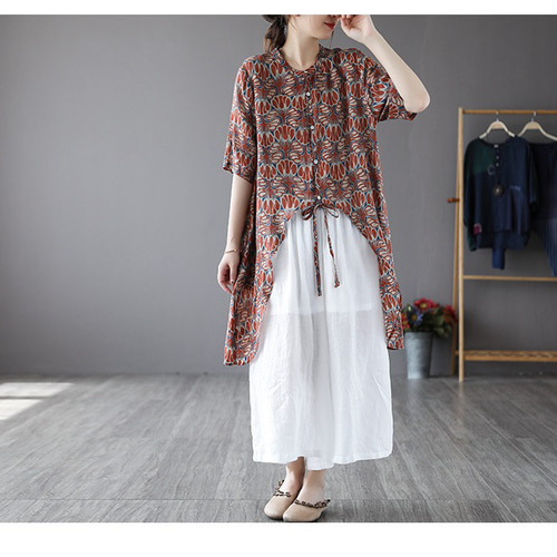 シンプルで何枚も欲しくなる！ラミー 春夏用上品 チュニック