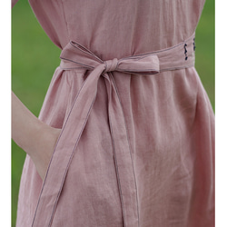 リネンのワンピース2022年夏の新型のハイエンドの洋品気質刺繍の長いスカート 9枚目の画像
