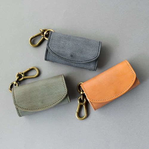 送料無料 国産ブライドルレザー 3WAY キーケース コインケース カード