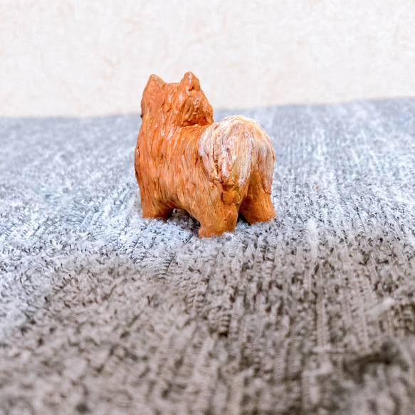 ポメラニアン　犬　ミニチュア　フィギュア　置物　粘土 6枚目の画像