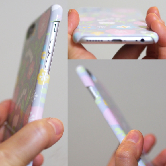 [促銷/每種顏色限購 1 件] 粉彩花朵 iPhone7/8/SE2/SE3 塑料保護殼 第5張的照片