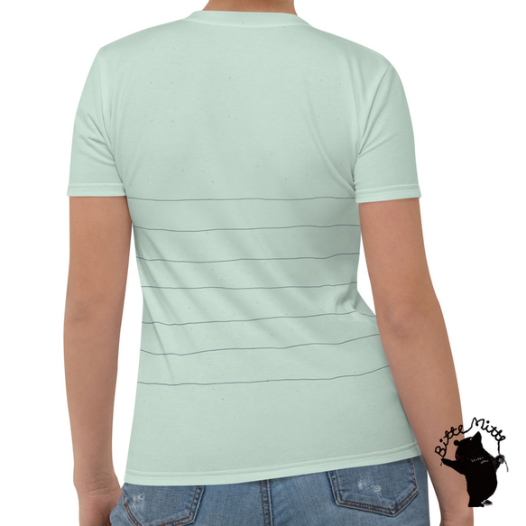 Tシャツ 半袖 レディース 女性 全面プリント シマエナガ かわいい 6枚目の画像