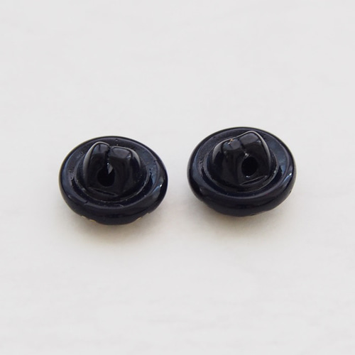 2個セット】ヴィンテージ ドイツ ブラック ゴールド ボタン 11mm 